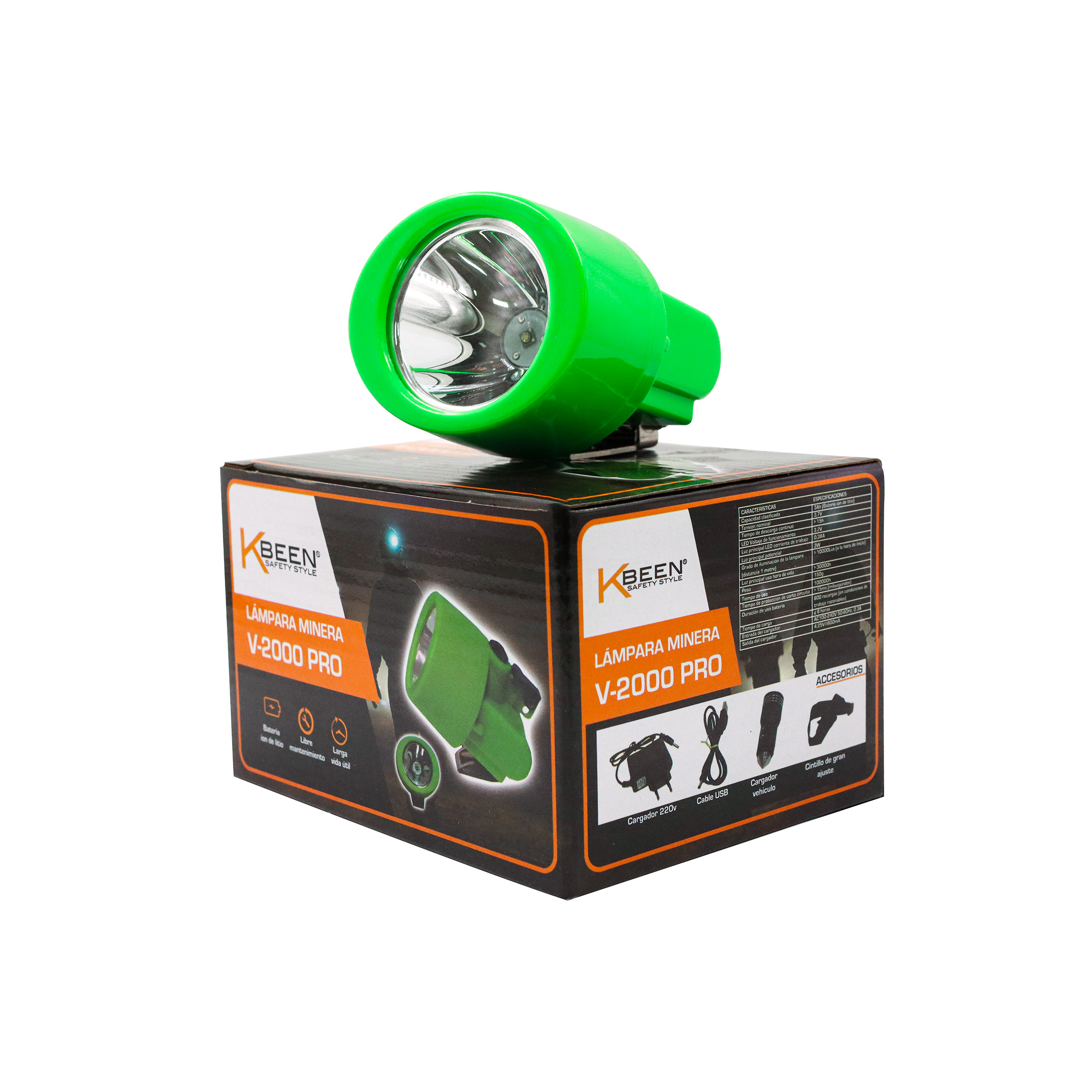 052701317 LAMPARA MINERA Lámpara Minera para casco V-2000 - Imagen 1